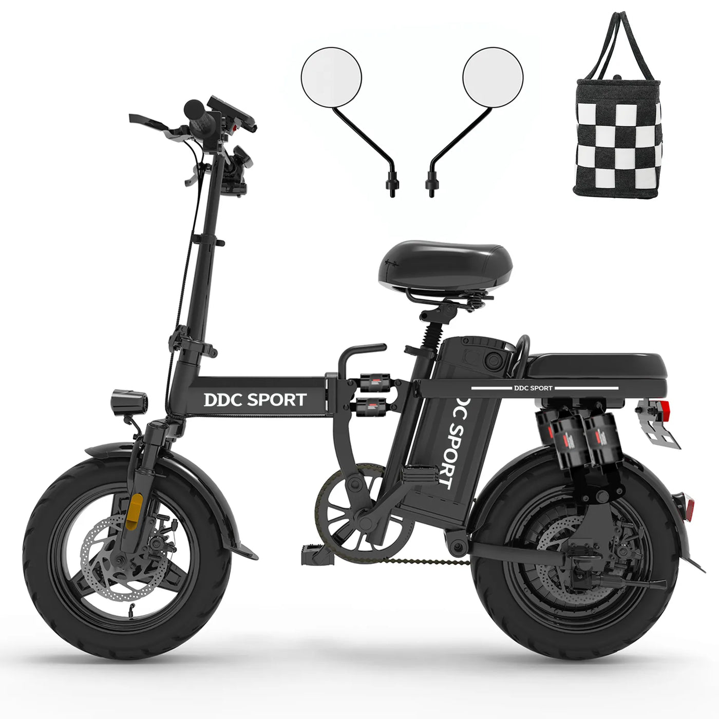 DDC Z1 1000W 48V/20Ah Elektrofahrrad mit herausnehmbarem Akku, zusammenklappbares Elektrofahrrad für Erwachsene, 14