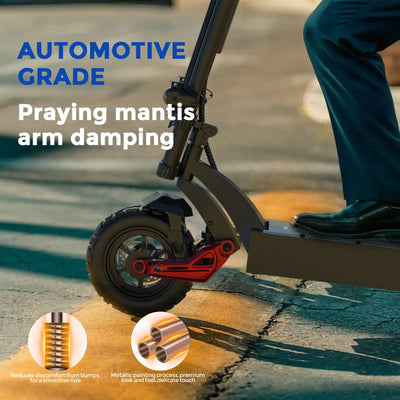 DDC G63 Pro Electric Scooter Adults 1500W Powerful Motors Top Speed 28MPH, 48V 20Ah Range 25-30 Miles, 11" All-Terrain Tires Foldable Scooter with Seat, Mountains Off-Road EScooter