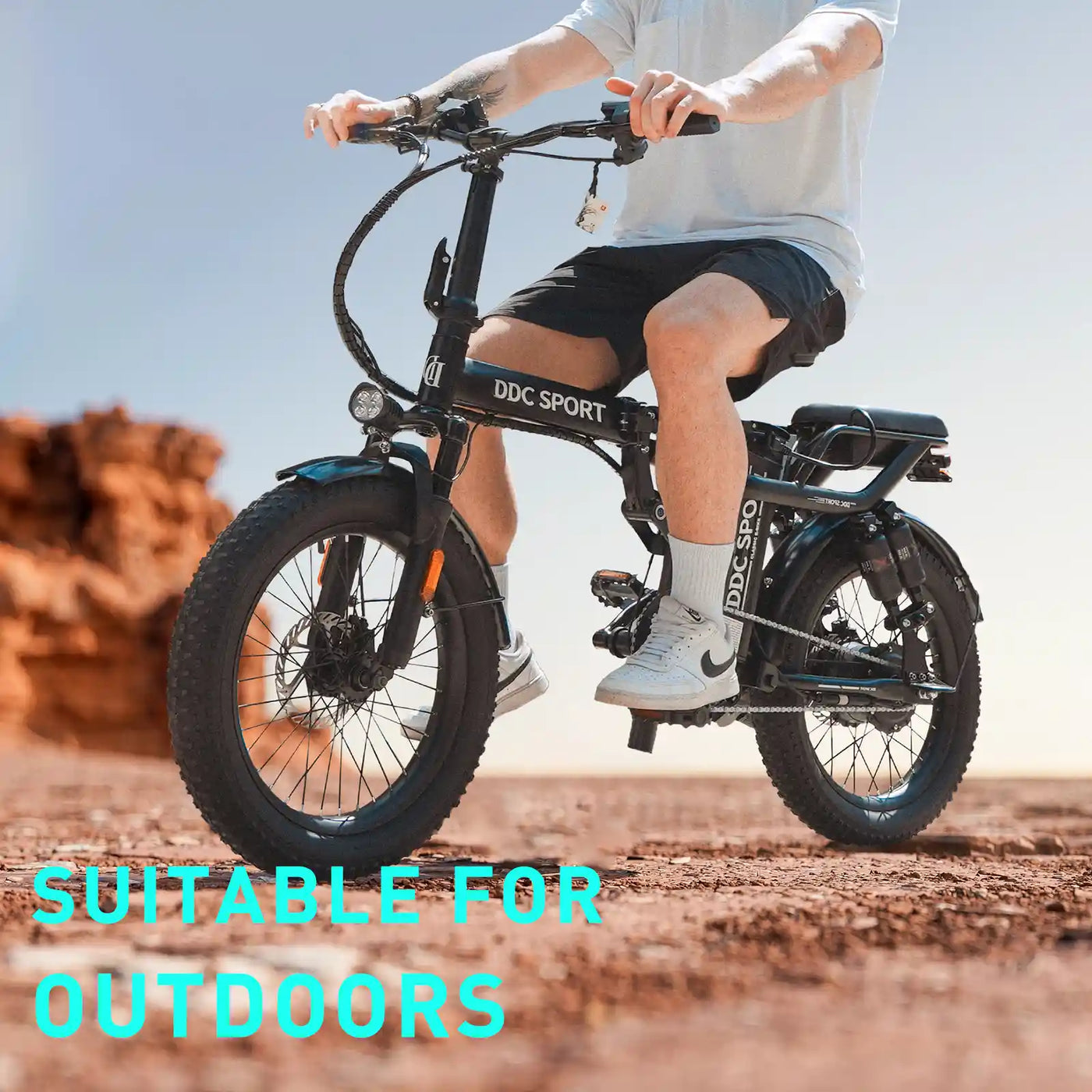 DDC T2 1500W 48V/20Ah Electric Bicycle With Removable Battery, Folding Electric Bike for Adults,20'' Ebike Urban City with 10 Shock Absorptions