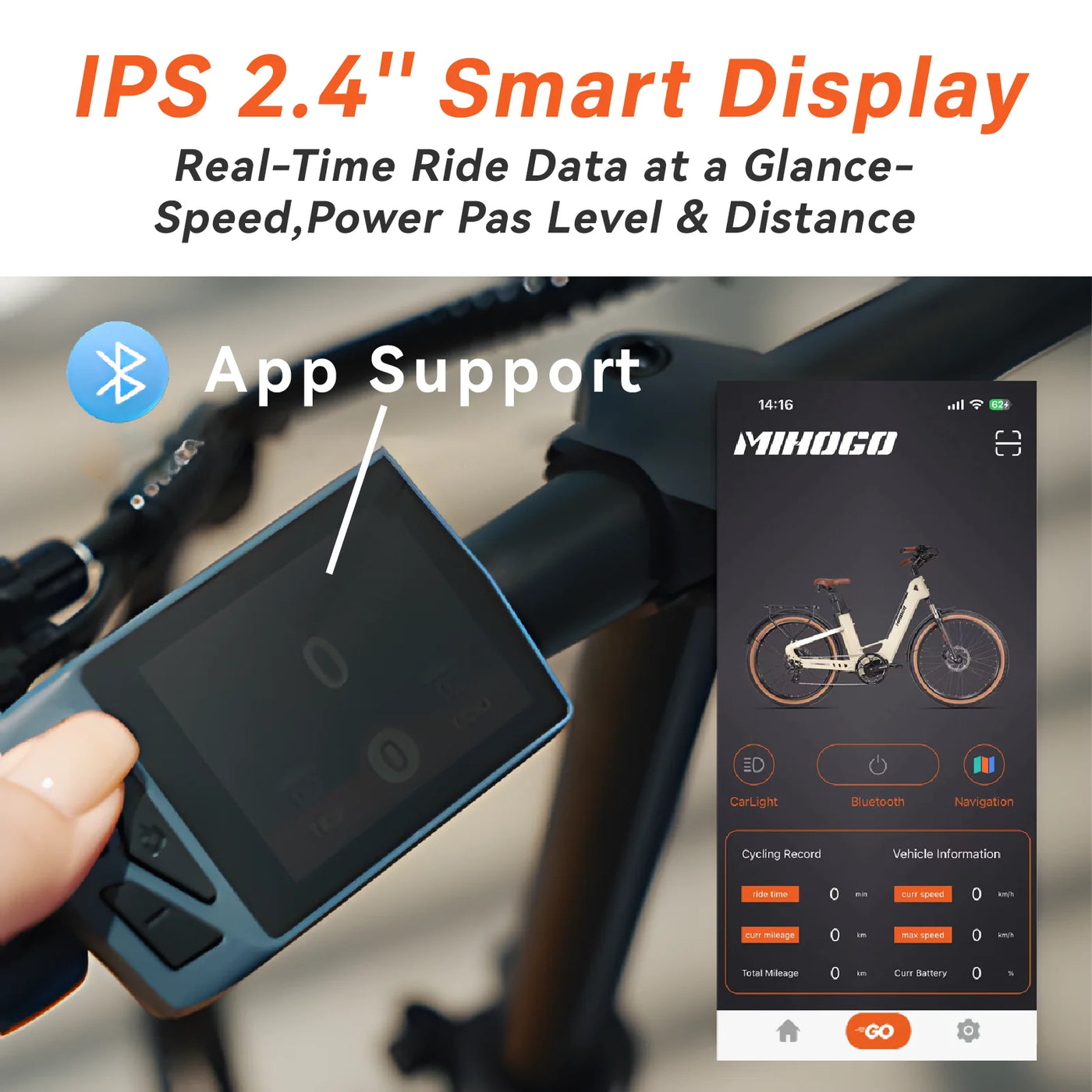DDC Air Carbon Fiber Electric Bike for Adults with 1000W Peak Motor 25MPH Ebike with 48V Built-in Dual Batteries, 121 Miles Range, 26'' Tires, 7-Speed, Front Suspension Electric Bicycle