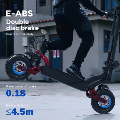 DDC G63 Pro Electric Scooter Adults 1500W Powerful Motors Top Speed 28MPH, 48V 20Ah Range 25-30 Miles, 11" All-Terrain Tires Foldable Scooter with Seat, Mountains Off-Road EScooter