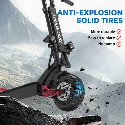 DDC G63 Pro Electric Scooter Adults 1500W Powerful Motors Top Speed 28MPH, 48V 20Ah Range 25-30 Miles, 11" All-Terrain Tires Foldable Scooter with Seat, Mountains Off-Road EScooter