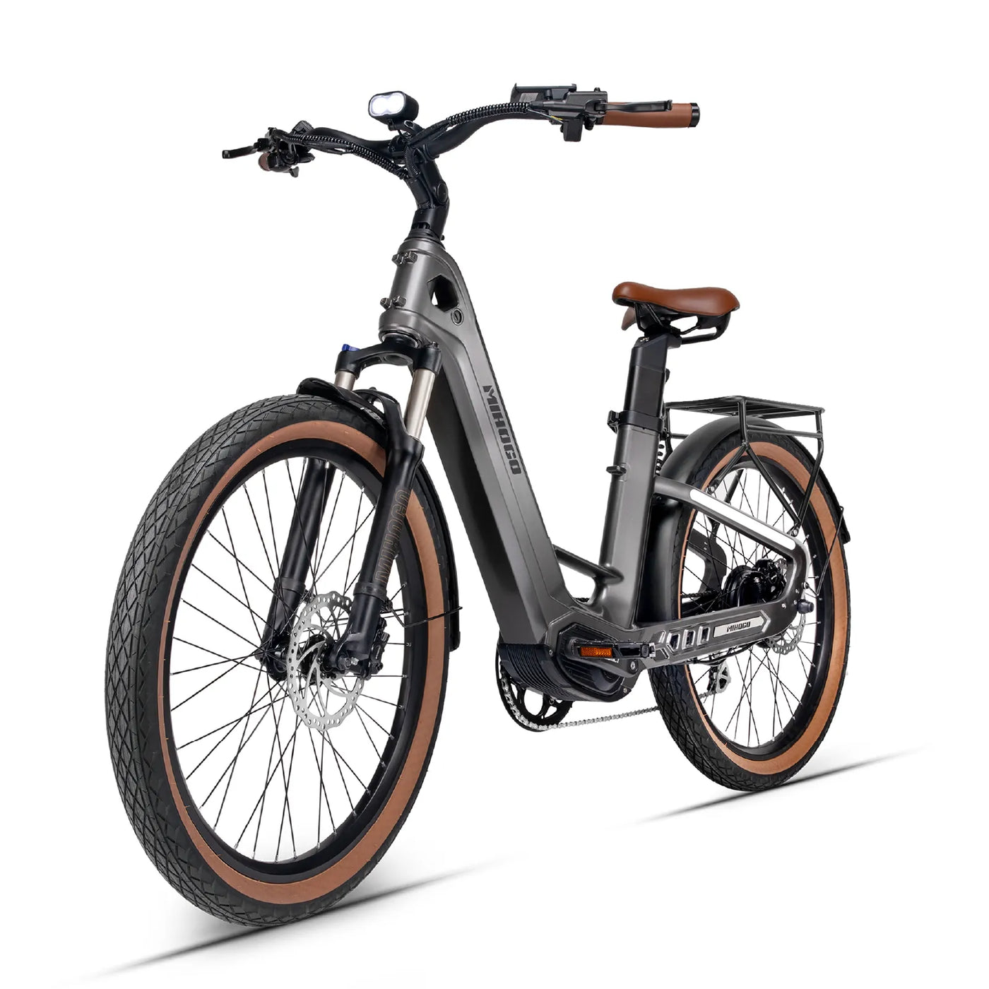 DDC Air Carbon Fiber Electric Bike for Adults with 1000W Peak Motor 25MPH Ebike with 48V Built-in Dual Batteries, 121 Miles Range, 26'' Tires, 7-Speed, Front Suspension Electric Bicycle