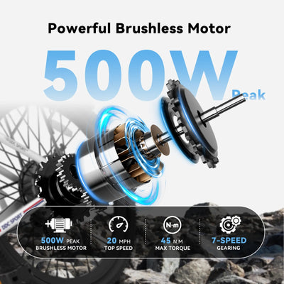 DDC C01 ebike 500W peak brushless motor 