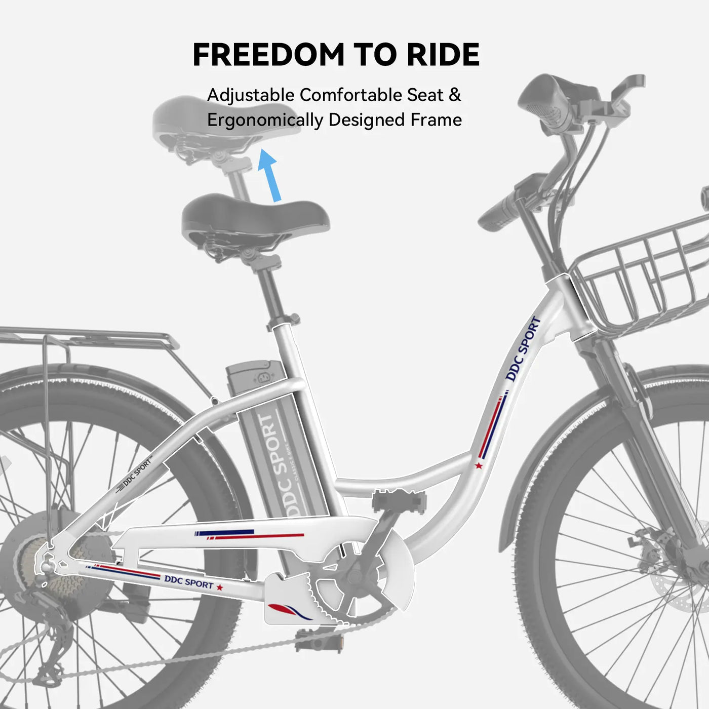 DDC C01 ebike adjustable seat