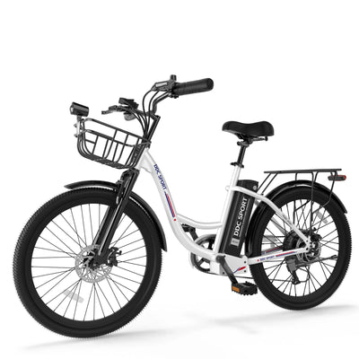 DDC C01 ebike white color with 36V10Ah battery
