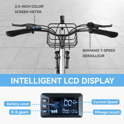 DDC Ebike C01 handlebar with screen and derailleur